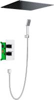 Душевая система со смесителем Timo Petruma SX-5029/00SM монтаж встраиваемая в стену с термостатом хром