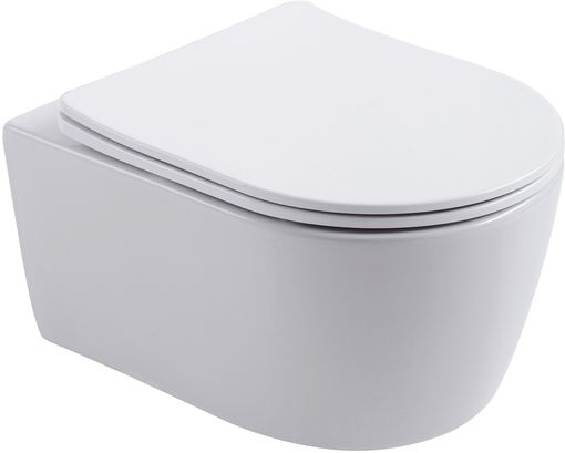 Унитаз подвесной Aquanet Smart SMART W каскадный керамика белый