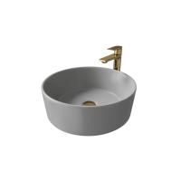 Раковина  круглая Grossman Color GR-3013GM фаянс цвет серый матовый