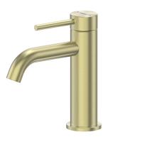 Смеситель для умывальника однорычажный Abber Wasser Kreis 316 AF8110BG на раковину брашированное золото без донного клапана
