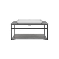 Консоль под столешницу подвесная Kerama Marazzi Plaza Next PL.N.80.02/BLK.M 80 см цвет черный матовый