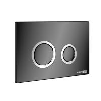 Кнопка смыва Wasserkraft Aller PB01 черный-хром пластик