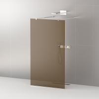 Душевая перегородка Cezares Liberta LIBERTA-L-2-100-BR-Cr 100 см, стекла тонированные, профиль хром