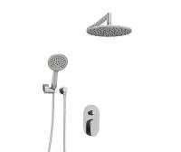 Душевая система со смесителем Wasserkraft  A14030 монтаж встраиваемая в стену без термостата хром