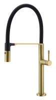 Смеситель для кухни Boheme Uno 114-MG без подключения к фильтру матовое золото