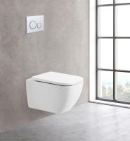 Унитаз подвесной BelBagno Alpina BB10100CHR/SC Rimless фаянс белый