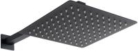 Верхний душ с настенным кронштейном Allen Brau Infinity 5.21019-31 черный матовый 