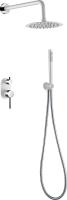Душевая система со смесителем Boheme Uno 464-WCR монтаж встраиваемая в стену без термостата белый/хром