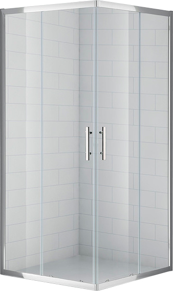 Душевой угол Cezares Eco ECO-O-A-2-80-C-Cr квадратная   стекла прозрачные, профиль хром