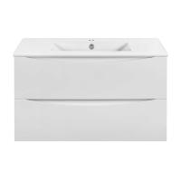 Тумба  подвесная Vincea Mia Slim VMC-2MC900S1GW 90 см  2 ящика цвет G.White 