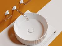 Раковина накладная круглая Ceramica Nova Element CN6057 фарфор цвет белый