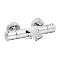 Смеситель для ванны или душа Kludi Objekta Therm E 352010538 настенный 
с термостатом хром