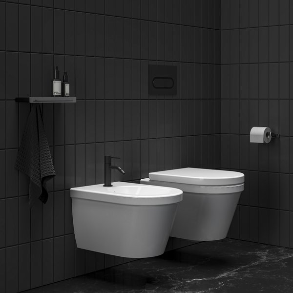 Смеситель для биде Ravak Espirit X070281 латунь черный матовый