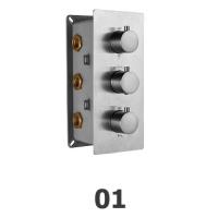 Смеситель для душа RGW Shower Panels 21140541-11 встраиваемый в стену 
с термостатом хром