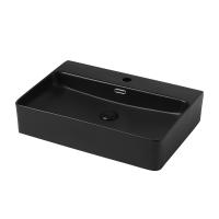 Раковина  прямоугольная Abber Rechteck AC2201MB керамика цвет черный матовый
