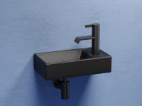 Раковина подвесная прямоугольная Ceramica Nova Element CN6051LMB фарфор цвет черный матовый