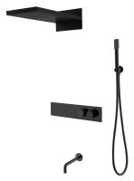 Душевая система  Boheme Fusion 131-2-B монтаж встраиваемая в стену с термостатом 