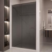 Душевая дверь Vincea Stella VDS-1ST120CGGM 120 см стекла тонированные, профиль вороненая сталь