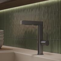 Смеситель для кухни Vincea  VKF-22GM без подключения к фильтру вороненая сталь