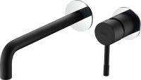 Смеситель для раковины Boheme Uno 465-BCR черный/хром