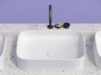 Раковина накладная прямоугольная Ceramica Nova Element CN6053 фарфор цвет белый