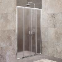 Душевая дверь BelBagno Unique UNIQUE-BF-2-170/200-P-Cr 170-200 см стекла рифленые, профиль хром
