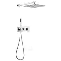 Душевая система со смесителем Abber Daheim AF8218 монтаж настенная без термостата хром