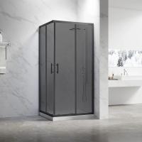 Душевой угол раздвижной Veconi Rovigo RV27B-12090-05-C8 прямоугольный 120x90 стекла тонированные, профиль черный матовый