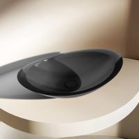 Раковина  овальная Abber Kristall AT2808Onyx полиэфирная смола цвет черный