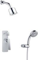 Душевая система со смесителем Timo Helmi SX-4059/00-16SM монтаж встраиваемая в стену без термостата хром/белый