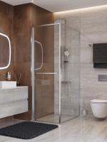 Душевой угол Cezares Lux LUX-AH-FS-1-70/80-C-CR прямоугольный 70x80 стекла прозрачные, профиль хром