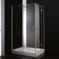 Душевой угол Cezares Bergamo BERGAMO-AH-2-100/90-C-Cr-L прямоугольная  стекла прозрачные, профиль хром