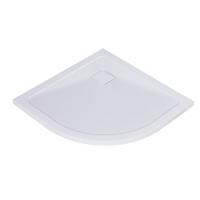 Душевой поддон низкий Wasserkraft Dinkel 58T01 четверть круга литьевой мрамор 90x90 белый