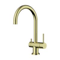 Смеситель для кухни Omoikiri Yamada 4994479 с подключением к фильтру светлое золото