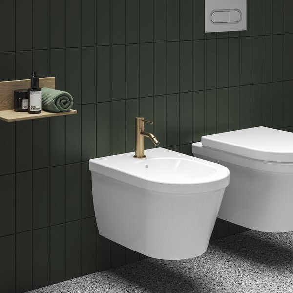 Смеситель для биде Ravak Espirit X070355 латунь розовое золото матовое