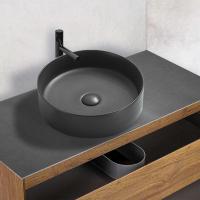 Раковина накладная круглая Vincea  VBS-216MA фарфор цвет темно-серый матовый