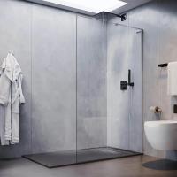 Душевая перегородка Veconi Korato KR77-100-01-C8 100 см, стекла прозрачные, профиль хром