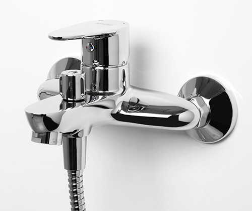 Смеситель для ванны или душа Wasserkraft Leine 3501 настенный 
без термостата хром