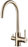 Смеситель для кухни Paulmark Essen Es213211-BR с подключением к фильтру бронза
