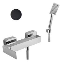 Смеситель для душа Webert Pegaso PE870101560 настенный 
без термостата черный