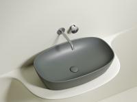 Раковина накладная овальная Ceramica Nova Element CN6049MH фарфор цвет серый матовый