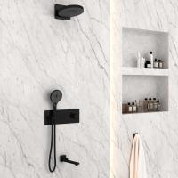 Душевая система со смесителем Vincea Inspire VSFW-432TI1MB монтаж встраиваемая в стену с термостатом матовый черный