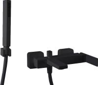 Смеситель для ванны или душа Webert Pegaso PE850101560 настенный 
без термостата черный