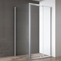 Душевой угол Cezares Variante VARIANTE-AH-1-90/100-100-C-Cr квадратная   стекла прозрачные, профиль хром
