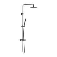 Душевая система со смесителем Damixa Scandinavian Pure 936800300 монтаж настенная с термостатом черный