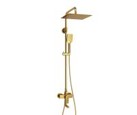 Душевая система со смесителем Wasserkraft  A155.260.201.BG монтаж настенная без термостата золото