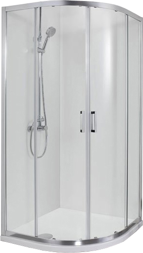 Душевой угол Aquanet Alfa 203799 четверть круга  стекла , профиль 