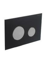 Кнопка смыва механическая Cezares Lux LUX-GN-01-C цвет черный-хром