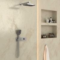 Душевая система со смесителем Vincea  VSFW-422T1CH монтаж встраиваемая в стену с термостатом хром