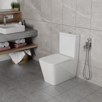 Унитаз напольный D&amp;K Berlin DT1437016 Rimless фарфор белый